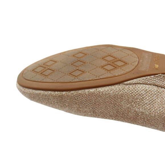 DREAM PAIRS Women's Debbie Gold Glitter Mid Wedge Heel Pump Shoes Size 11M US - Picture 6 of 9